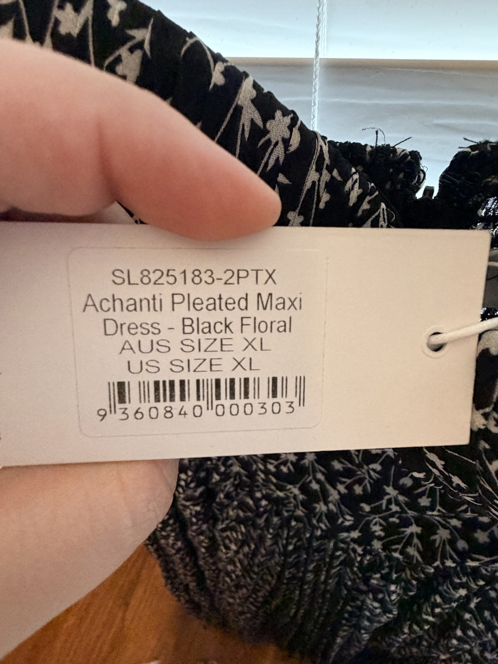 Petal & Pup Achanti Black and White Spotted Maxi Dress - Picture 6 of 6